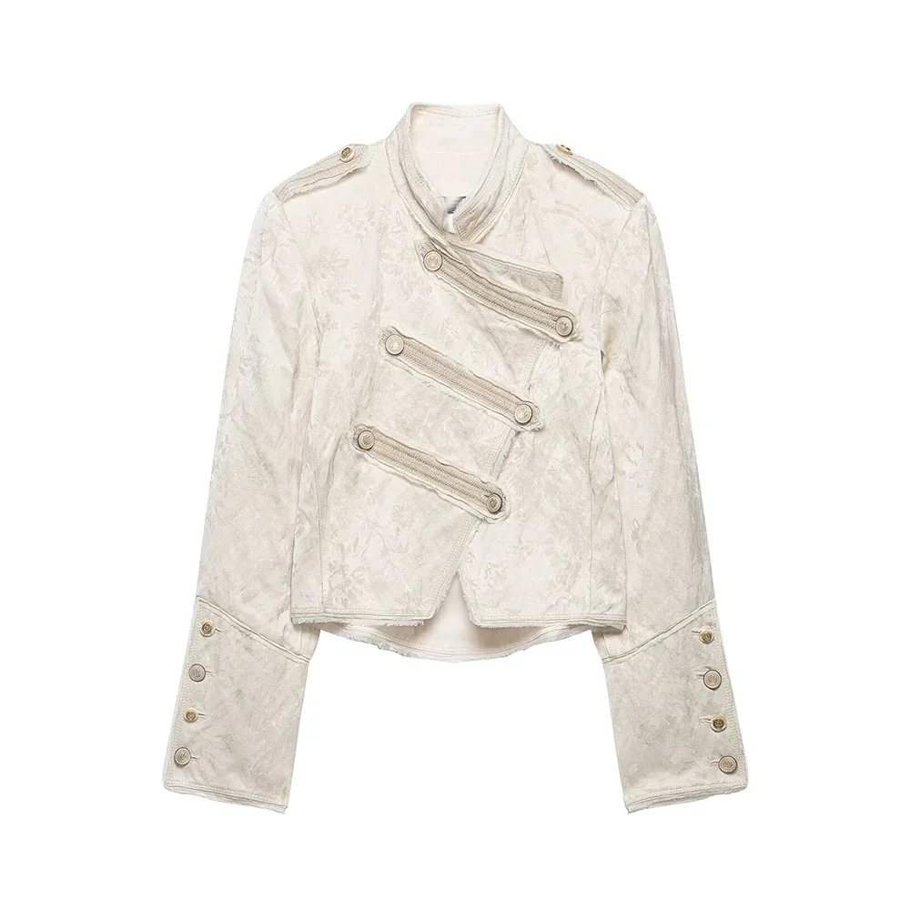 WOMAN 2026 Summer New Fashion Series jacquard short coat Retro Long Sleeve All-match Casual Chic Female Outerwear Overshirt
WOMAN 2026 Summer New Fashion Series jacquard short coat Retro Long Sleeve All-match Casual Chic Female Outerwear Overshirt