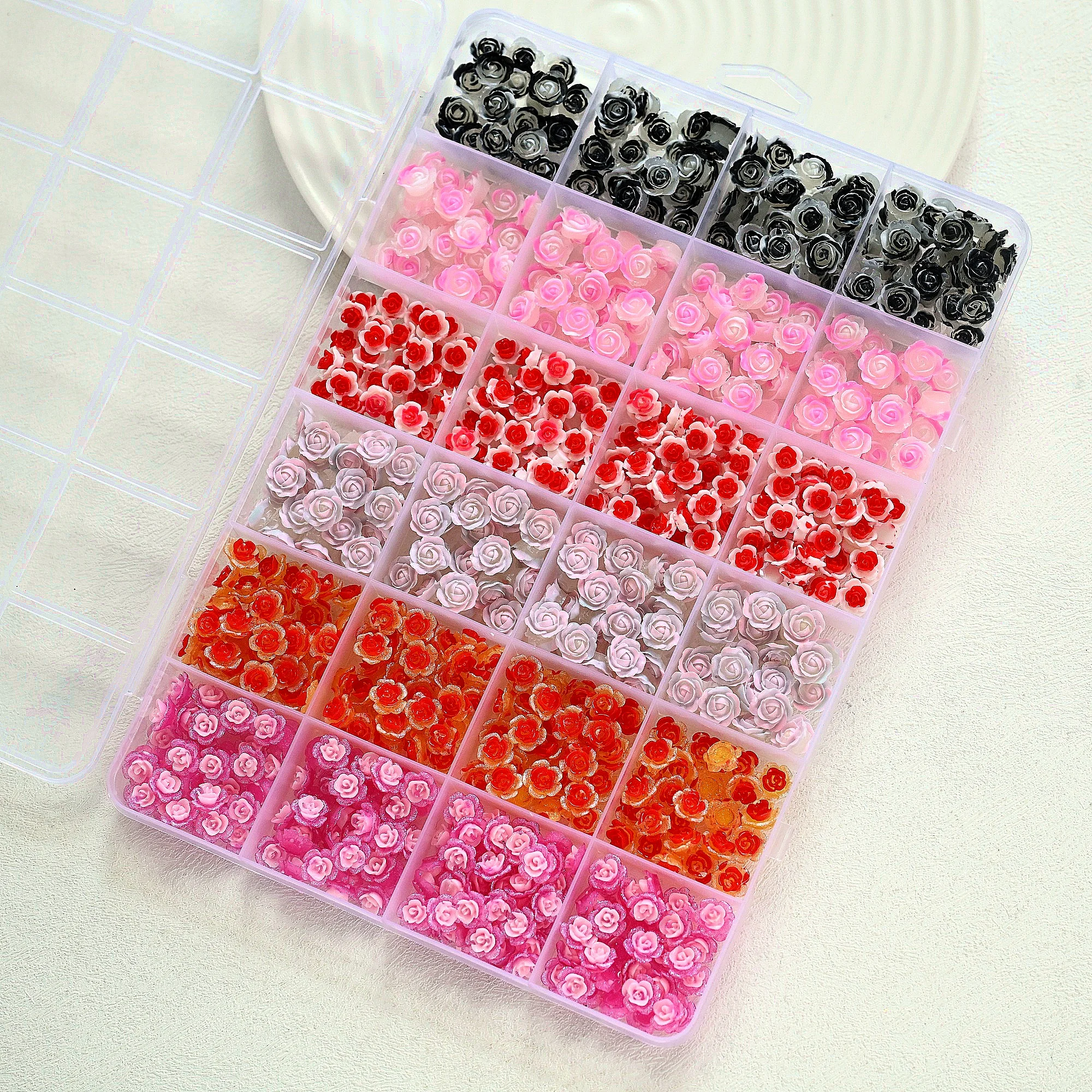 1Box Mixed Color Pink Red Black Rose Flower Nail Decors 3D Resin Rose Nail Charms Mini Floral DIY Manicure Salon & Craft Jewelry
1Box Mixed Color Pink Red Black Rose Flower Nail Decors 3D Resin Rose Nail Charms Mini Floral DIY Manicure Salon & Craft Jewelry