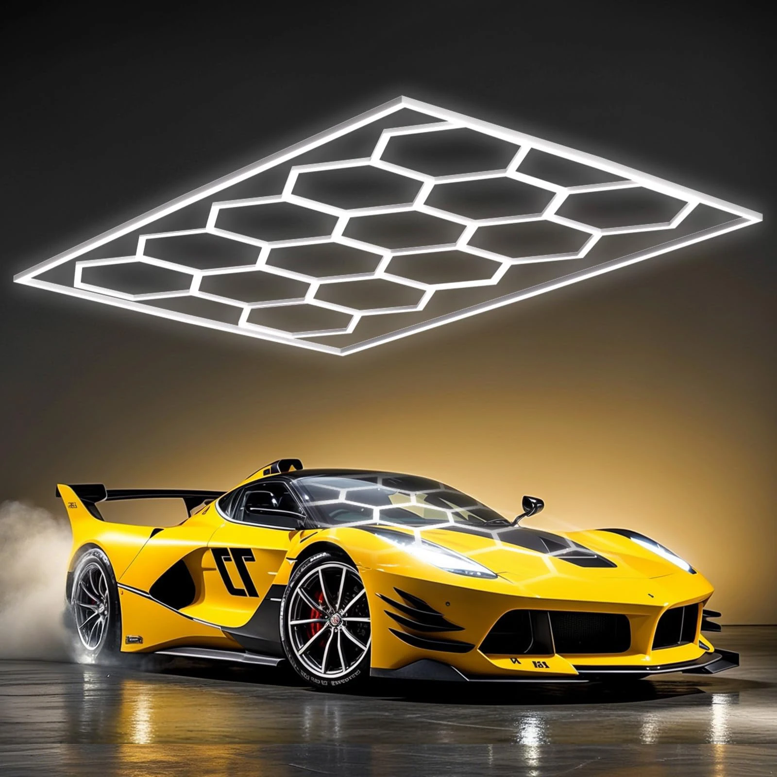 Muiti Garage Light Hexagon Led Lights Lamp Highly Efficient Honeycomb LED Light Customized for Barber Workshop Ceiling Lighting
Muiti Garage Light Hexagon Led Lights Lamp Highly Efficient Honeycomb LED Light Customized for Barber Workshop Ceiling Lighting