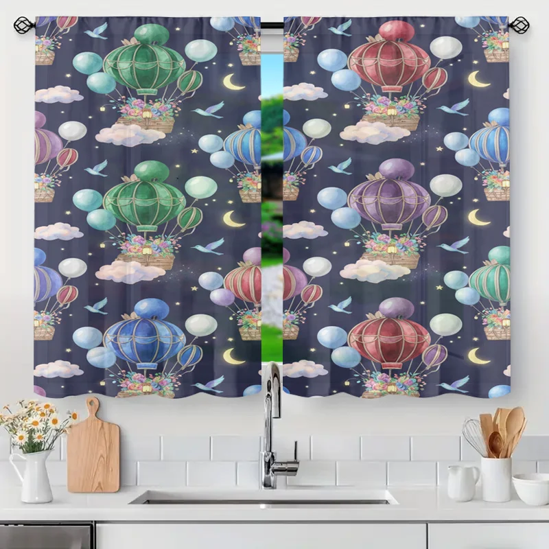 Whimsical Hot Air Balloon Cloud Pattern Curtain Panel Window Drape Decorative Romantic Sky Theme Lightweight Kitchen Bathroom Ho
Whimsical Hot Air Balloon Cloud Pattern Curtain Panel Window Drape Decorative Romantic Sky Theme Lightweight Kitchen Bathroom Ho