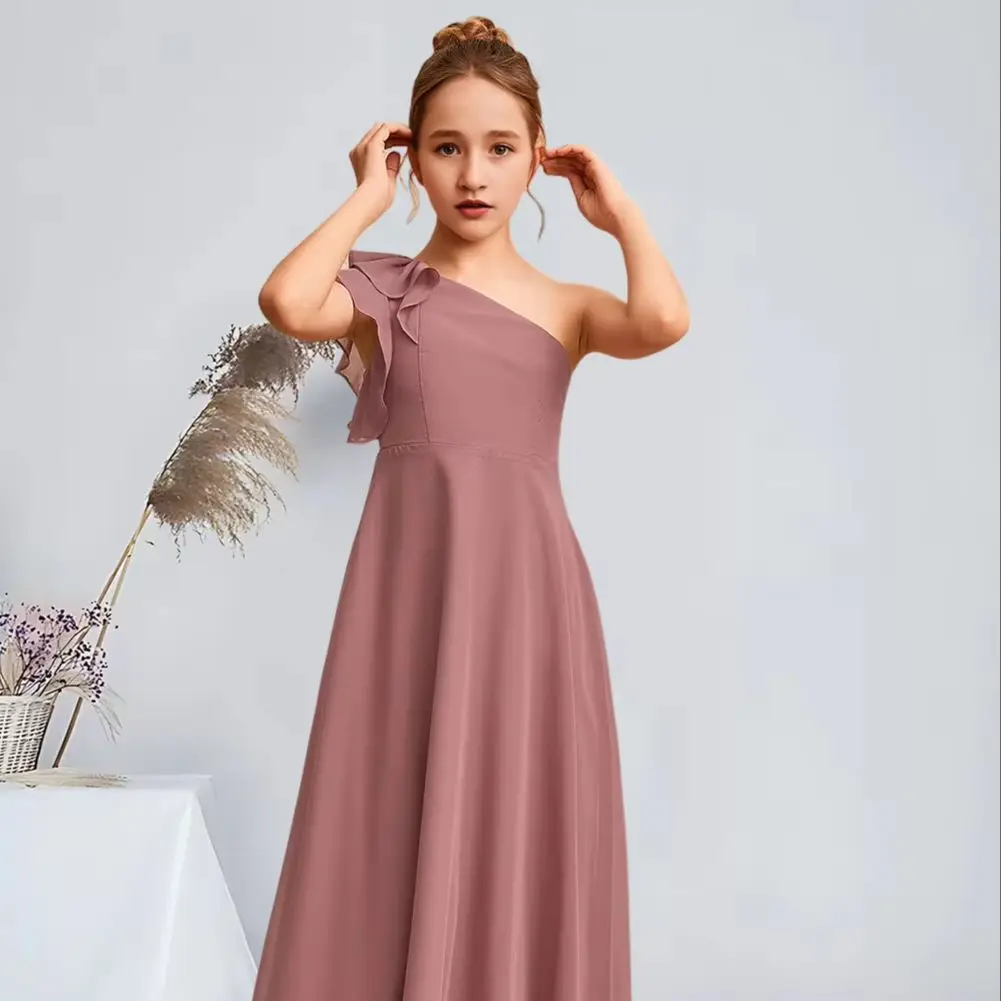 SWA Child Kids A Line One Shoulder Floor Length Chiffon Junior Bridesmaid Dress Flower Girl Dress Kids For Girls Wedding Party
SWA Child Kids A Line One Shoulder Floor Length Chiffon Junior Bridesmaid Dress Flower Girl Dress Kids For Girls Wedding Party