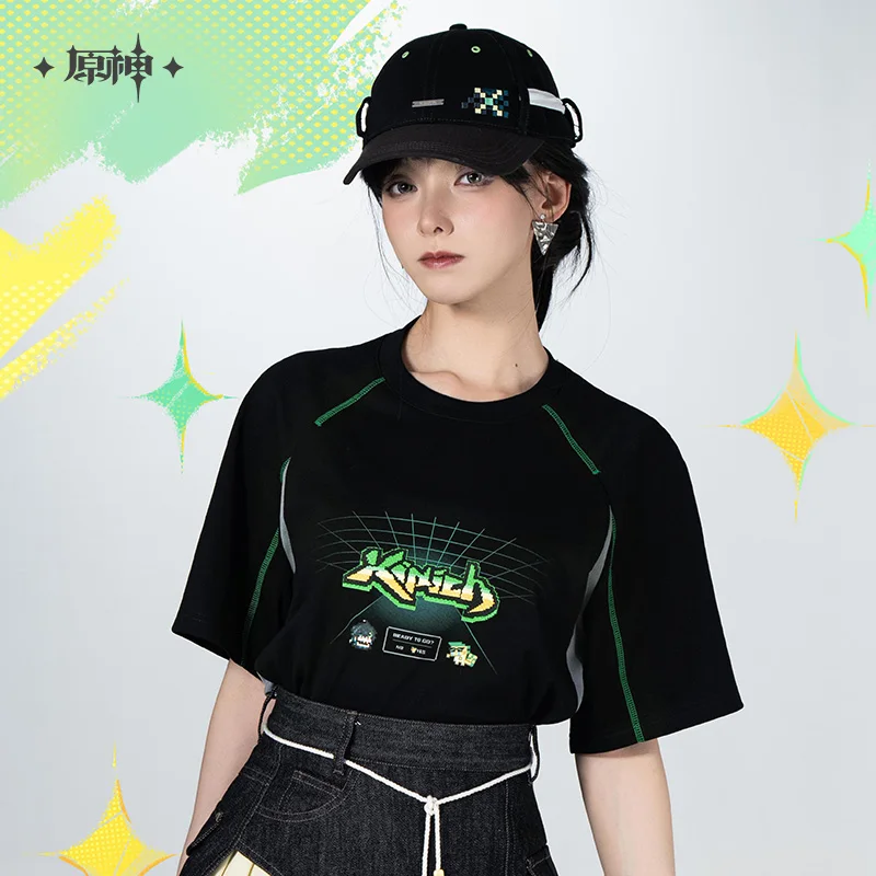 Pre-sale Genuine MiHoYo Genshin Impact Kinich Short Sleeve T-shirt Cotton Black Loose Tees Cosplay Costutmes for Women and Men
Pre-sale Genuine MiHoYo Genshin Impact Kinich Short Sleeve T-shirt Cotton Black Loose Tees Cosplay Costutmes for Women and Men