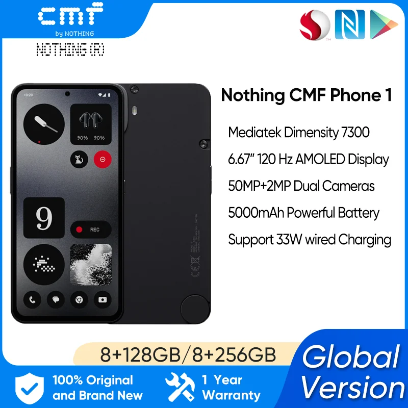 Глобальная версия CMF-телефона 1 смартфон 6,67 дюйма, 120 Гц, супер AMOLED-экран, размер MTK, 7300, 33 Вт, быстрая зарядка, камера 50 МП
Глобальная версия CMF-телефона 1 смартфон 6,67 дюйма, 120 Гц, супер AMOLED-экран, размер MTK, 7300, 33 Вт, быстрая зарядка, камера 50 МП