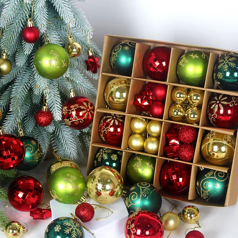 New Christmas Balls 44pieces Painted Irregular-shaped Paper Box 3-6cm Set Christmas Decoration Electroplated Ball Pendant
New Christmas Balls 44pieces Painted Irregular-shaped Paper Box 3-6cm Set Christmas Decoration Electroplated Ball Pendant