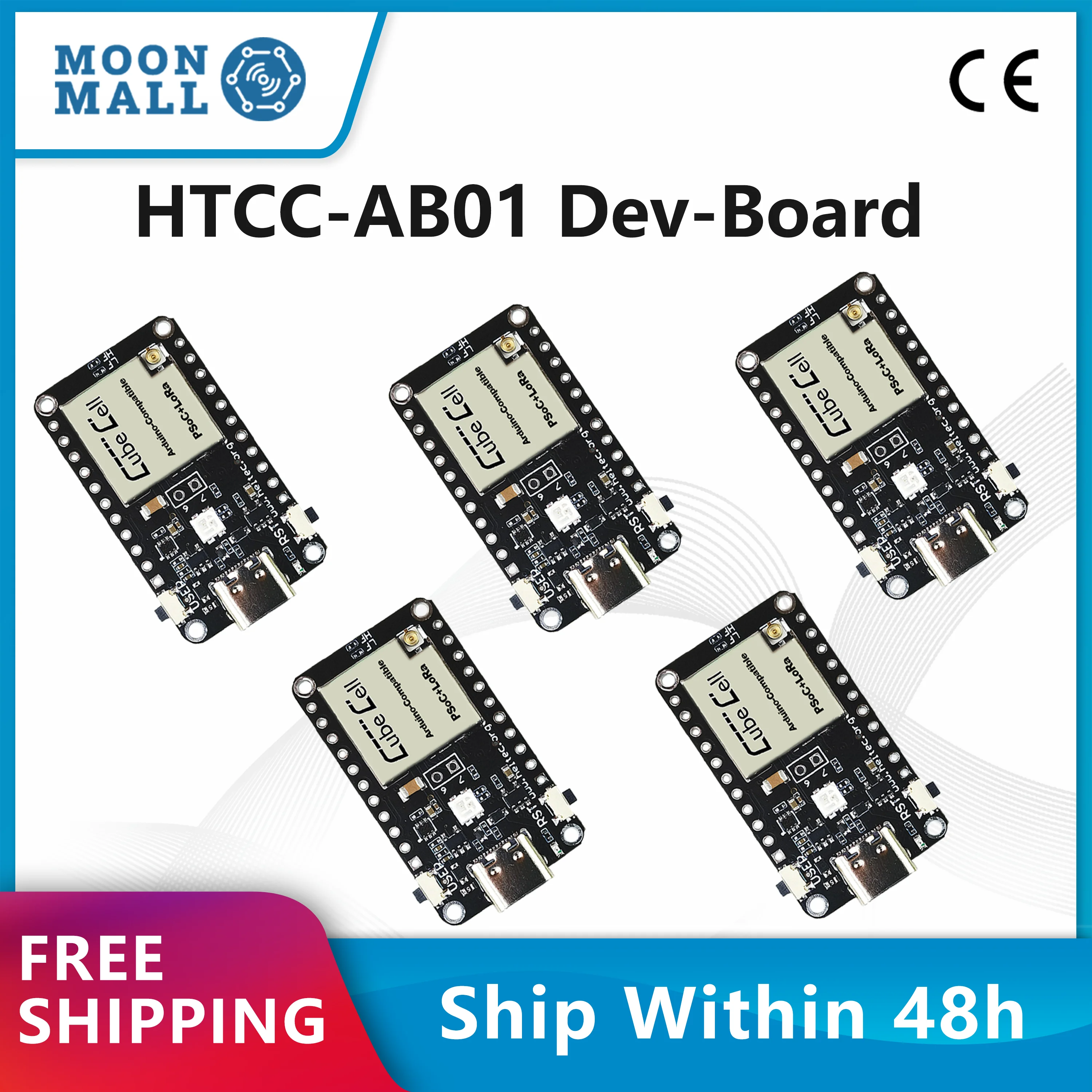Heltec HTCC-AB01 (V2) Development Board Based on ASR605x LoRaWAN 1.0.2 Support Good Impendence Matching and Long Communication
Heltec HTCC-AB01 (V2) Development Board Based on ASR605x LoRaWAN 1.0.2 Support Good Impendence Matching and Long Communication