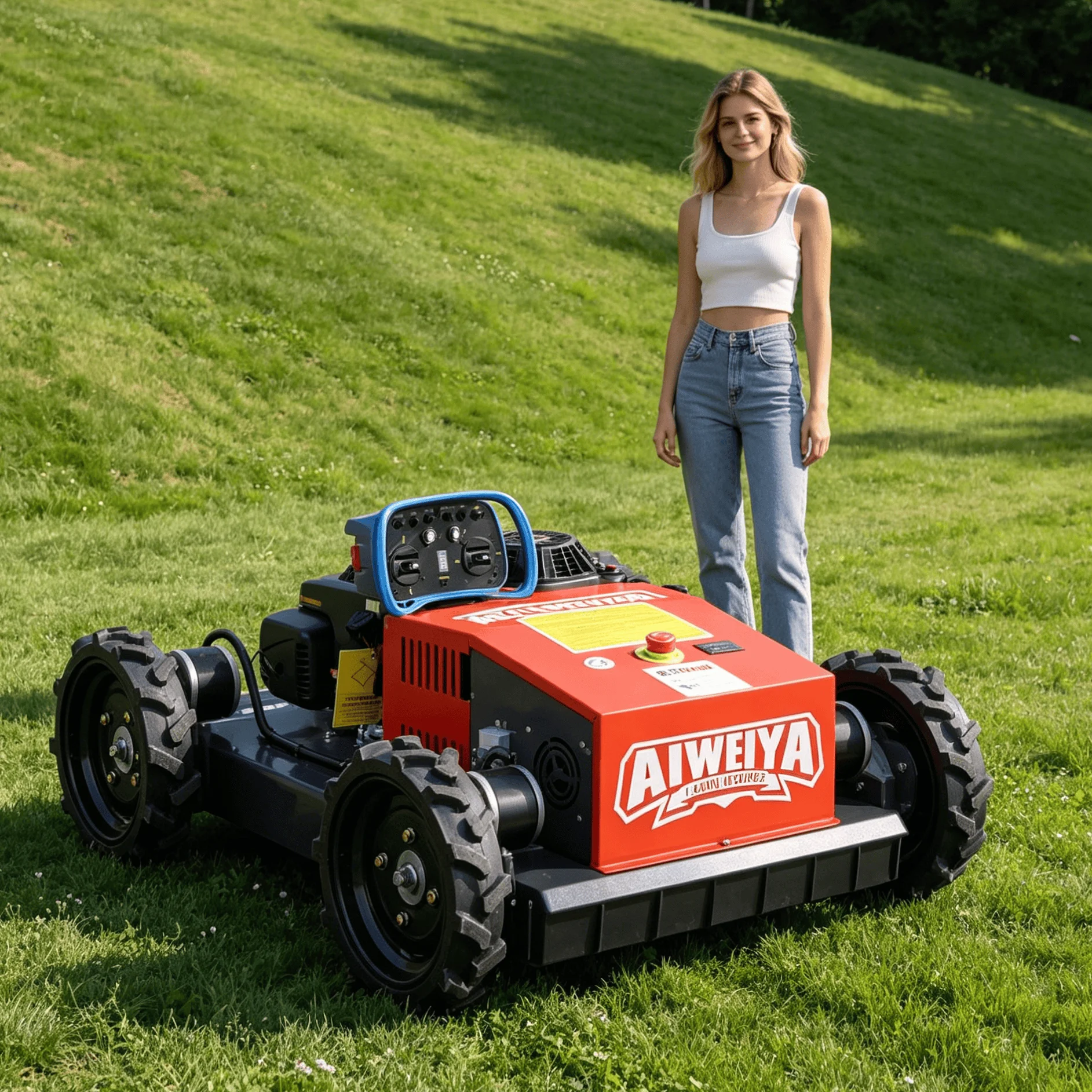 Customized export standard remote control petrol lawn mower robot full certification for global villa market slope trimming comm
Customized export standard remote control petrol lawn mower robot full certification for global villa market slope trimming comm