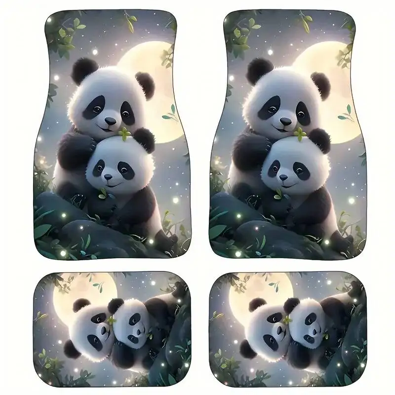 Panda Car Floor Mats 4-Piece Set Universal Fit All-Weather Protection for Front and Rear Seats Polyester Fiber Construction
Panda Car Floor Mats 4-Piece Set Universal Fit All-Weather Protection for Front and Rear Seats Polyester Fiber Construction