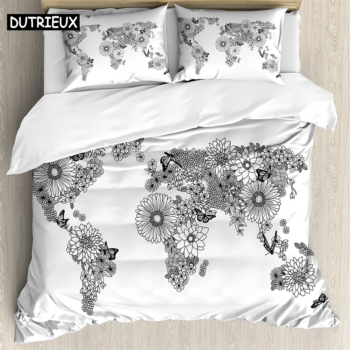Butterfly and flower 3Pcs Bedding Sets 3D Digital Printing Custom Quilt Duvet Cover Set Home Queen King Quilt Pillowcase
Butterfly and flower 3Pcs Bedding Sets 3D Digital Printing Custom Quilt Duvet Cover Set Home Queen King Quilt Pillowcase