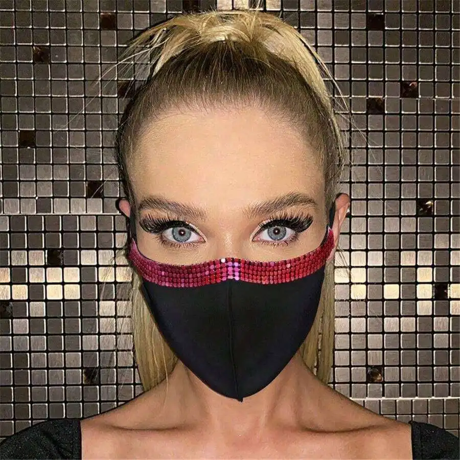 Fashion Rhinestone Embellished Face Mask For Women Daily Wear
Fashion Rhinestone Embellished Face Mask For Women Daily Wear