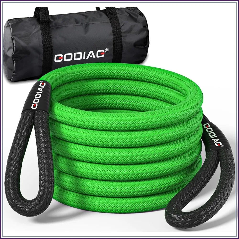 46500lbs 30ft Kinetic Recovery Rope, 35% Elasticity Tow Strap for Off-Road Trucks, Jeeps, ATVs
46500lbs 30ft Kinetic Recovery Rope, 35% Elasticity Tow Strap for Off-Road Trucks, Jeeps, ATVs