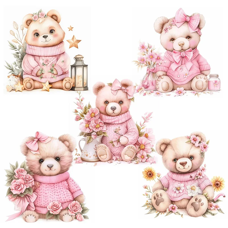 C1105# Pink Bear with Flowers Wall Sticker, Durable Material, Perfect for Home Wall Decor, Aesthetic Room Decoration
C1105# Pink Bear with Flowers Wall Sticker, Durable Material, Perfect for Home Wall Decor, Aesthetic Room Decoration