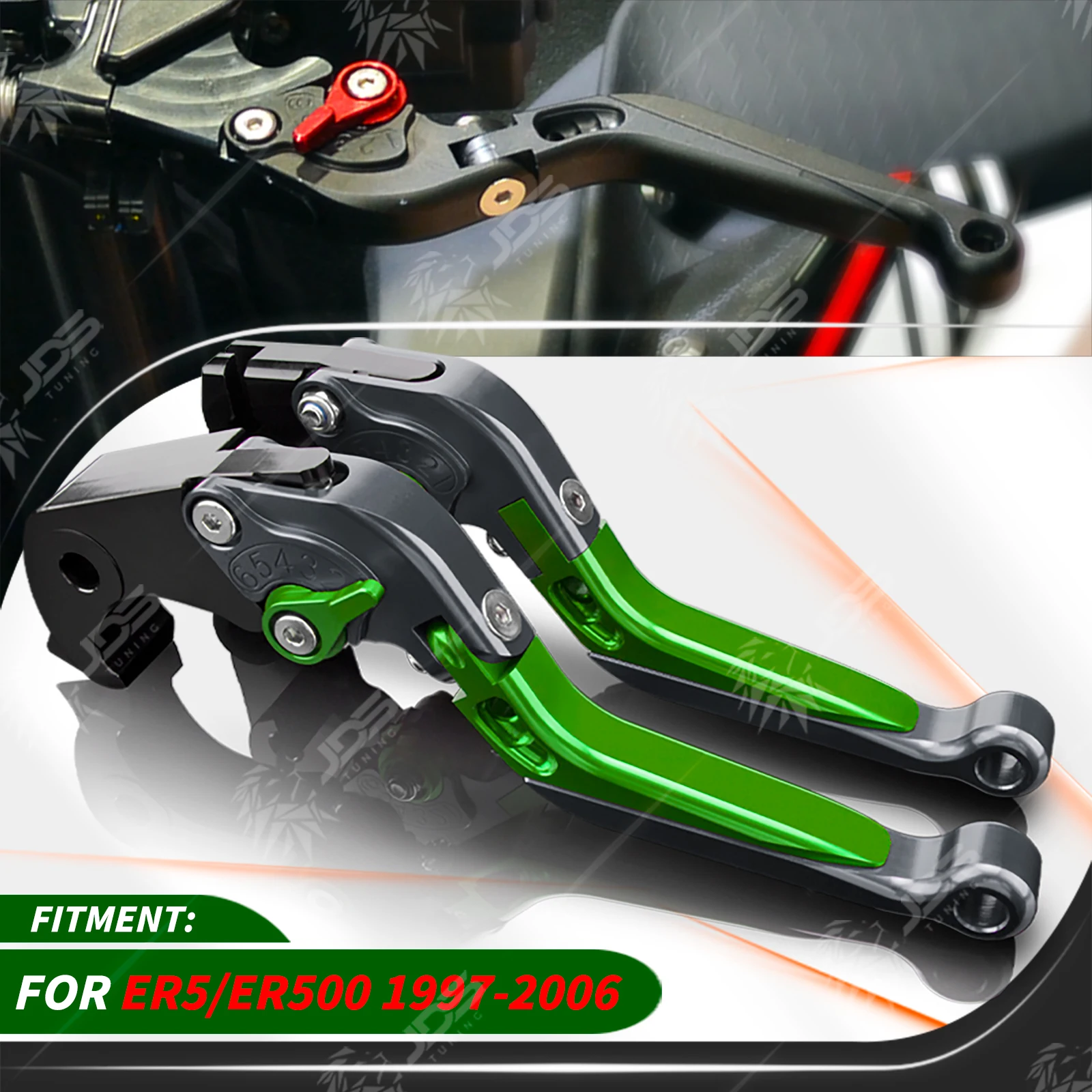 JDSTUNING For Kawasaki ER5/ER500 1997-2006 Clutch Lever Brake Lever Set Adjustable Folding Handle Levers Accessories Parts
JDSTUNING For Kawasaki ER5/ER500 1997-2006 Clutch Lever Brake Lever Set Adjustable Folding Handle Levers Accessories Parts
