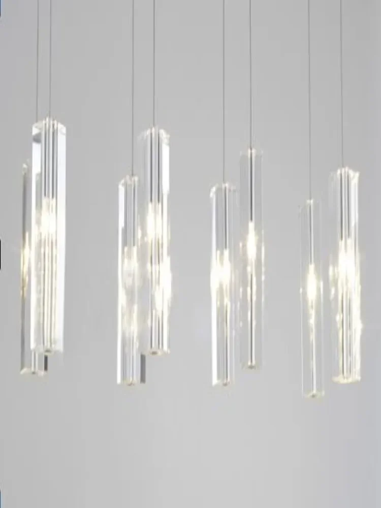 Modern minimalist restaurant chandelier 5-head / 8-head creative crystal bar lamp, simple and elegant
Modern minimalist restaurant chandelier 5-head / 8-head creative crystal bar lamp, simple and elegant