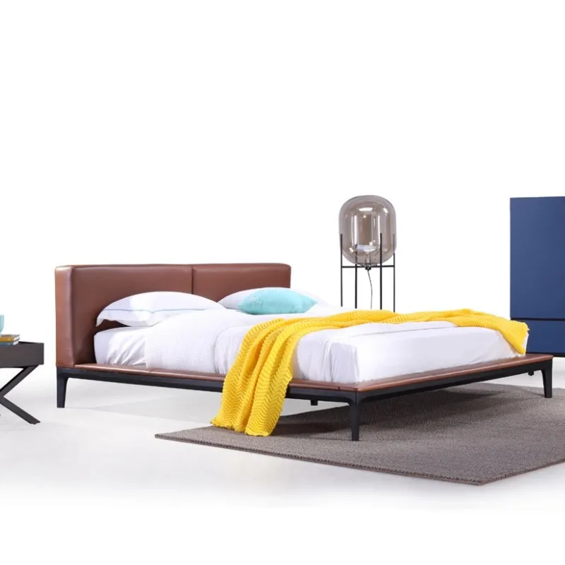 Italian style, minimalist, leather soft bed 1.8 meters, nappa leather, cowhide, Italian style, light luxury
Italian style, minimalist, leather soft bed 1.8 meters, nappa leather, cowhide, Italian style, light luxury