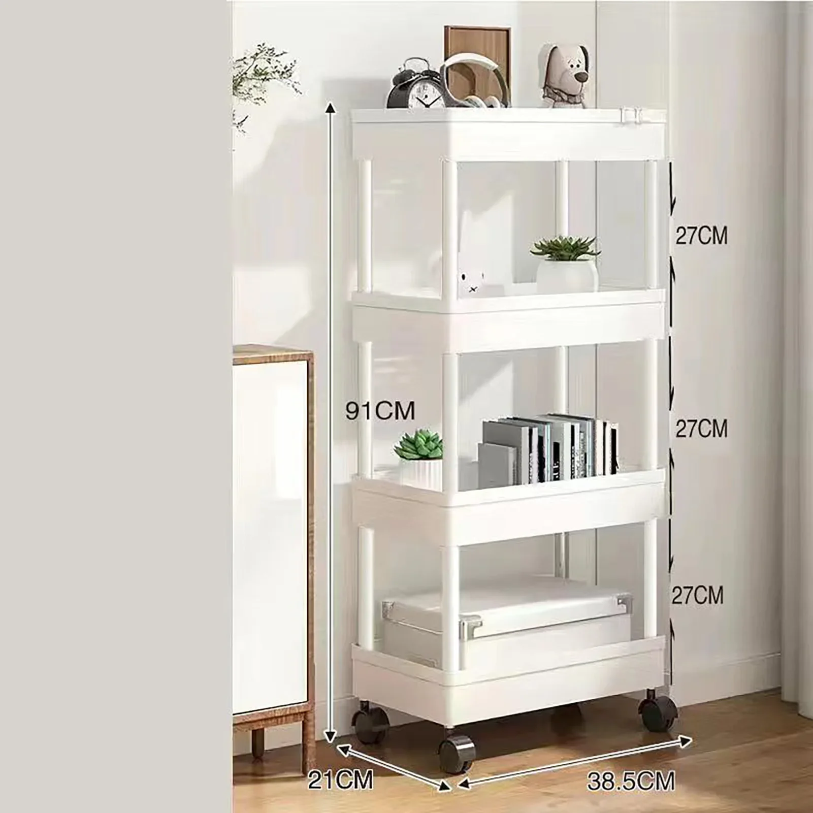 Trolley Shelf, 4 Tier Rolling Kitchen Floor Storage, Mobile Bathroom Bathroom Bedside Snacks Toys Storage Organizer Bookshelf
Trolley Shelf, 4 Tier Rolling Kitchen Floor Storage, Mobile Bathroom Bathroom Bedside Snacks Toys Storage Organizer Bookshelf