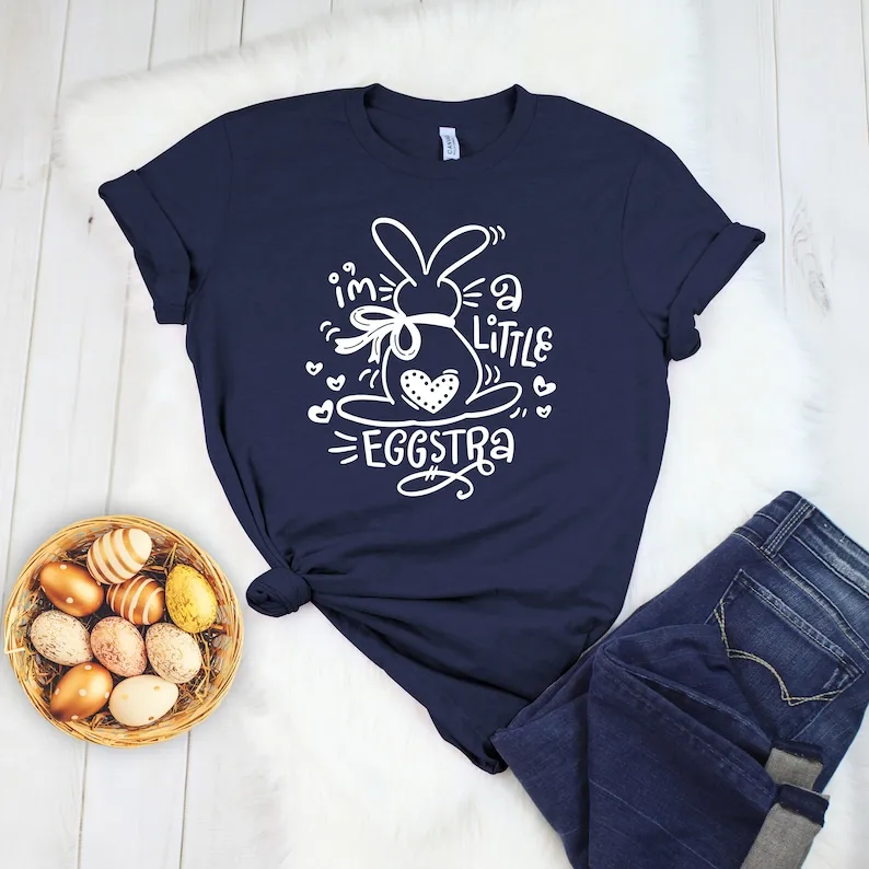 Пасхальная рубашка I'm a Little Eggstra, забавный Пасхальный кролик, милый кролик, футболки с коротким рукавом и круглым вырезом, уличная одежда из 100% хлопка
Пасхальная рубашка I'm a Little Eggstra, забавный Пасхальный кролик, милый кролик, футболки с коротким рукавом и круглым вырезом, уличная одежда из 100% хлопка