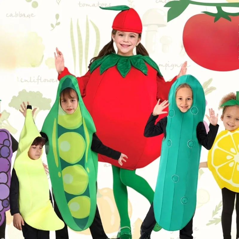 Vegetables and Fruits Cosplay Costume Jumpsuit Lemon Tomato Watermelon Cos School Stage Performance Outfits for Girls Boys
Vegetables and Fruits Cosplay Costume Jumpsuit Lemon Tomato Watermelon Cos School Stage Performance Outfits for Girls Boys