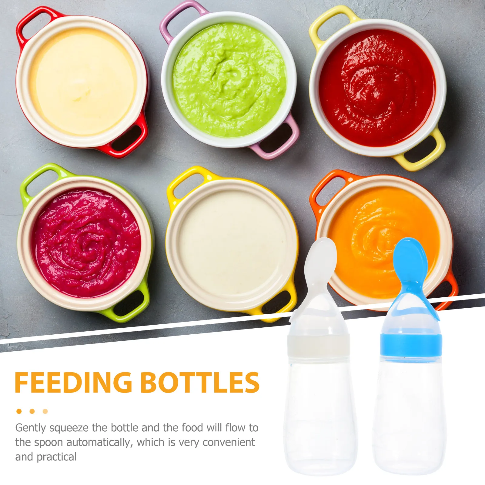 2 PCS Rice Bottle Baby Tableware Portable Cereal Feeders Kids Milk Paste Bottles for Silicone Cutlery Nipple
2 PCS Rice Bottle Baby Tableware Portable Cereal Feeders Kids Milk Paste Bottles for Silicone Cutlery Nipple