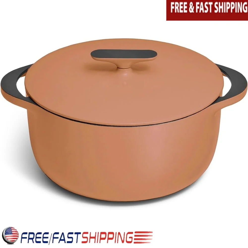 Эмалированная чугунная голландская духовка 6,5 qt, нетоксичная, устойчивая к царапинам, покрытие, безопасная индукционная печь для приготовления пищи, легко чистится, прочный, жаркий
Эмалированная чугунная голландская духовка 6,5 qt, нетоксичная, устойчивая к царапинам, покрытие, безопасная индукционная печь для приготовления пищи, легко чистится, прочный, жаркий