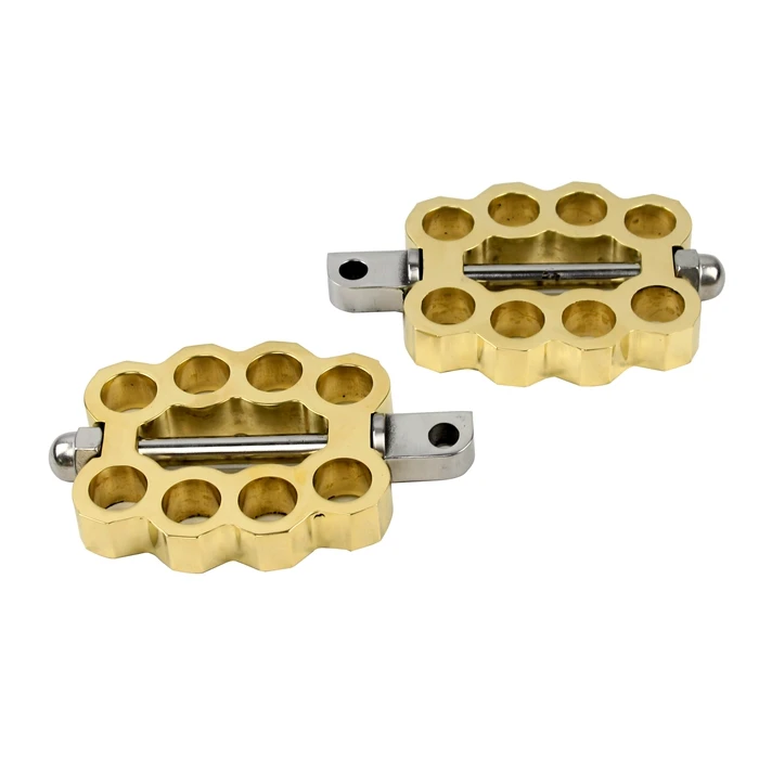 Double Knucks Solid Brass Knuckle Motorcycle Footpeg Kick Start Pedal Bobber Chopper
Double Knucks Solid Brass Knuckle Motorcycle Footpeg Kick Start Pedal Bobber Chopper