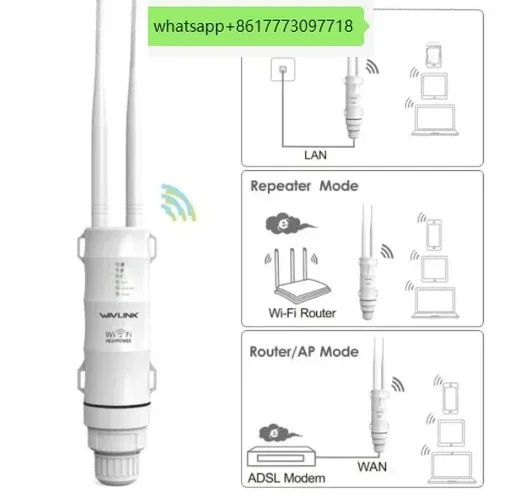 WAVLINK AC600 Wireless WIFI Repeater High Power Outdoor WIFI Router/Access Point/CPE Dual Dand 2.4G/5Ghz 12dBi Antenna POE
WAVLINK AC600 Wireless WIFI Repeater High Power Outdoor WIFI Router/Access Point/CPE Dual Dand 2.4G/5Ghz 12dBi Antenna POE