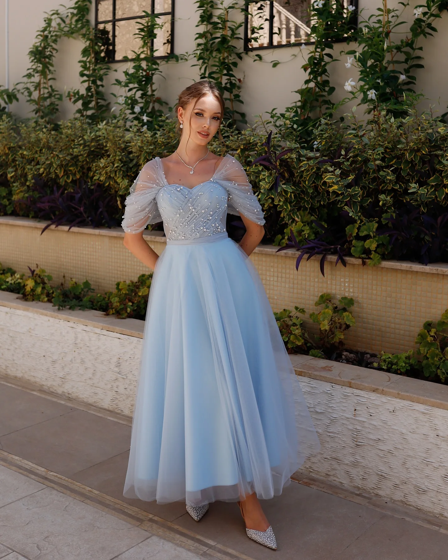 Customized Temperament Sweetheart Off the Shoulder Pearls Evening Dresses Elegant Organza Blue Vestido De Festa Vestido De Noche
Customized Temperament Sweetheart Off the Shoulder Pearls Evening Dresses Elegant Organza Blue Vestido De Festa Vestido De Noche