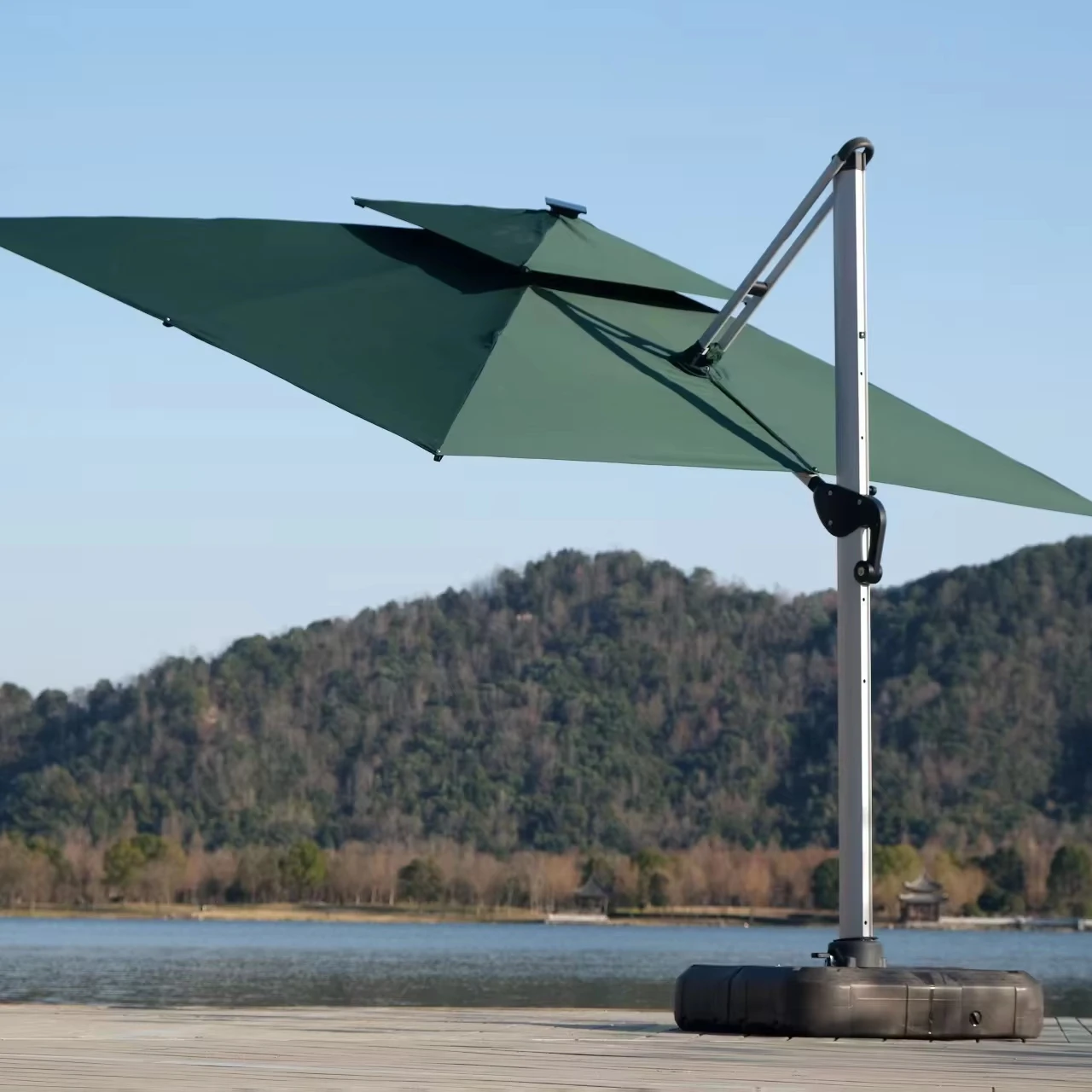 Wholesale Rome Modern Windproof Solar-Light Garden Umbrella Big Size Base Parasol for Outdoor Restaurant Hotel Courtyard Gym
Wholesale Rome Modern Windproof Solar-Light Garden Umbrella Big Size Base Parasol for Outdoor Restaurant Hotel Courtyard Gym