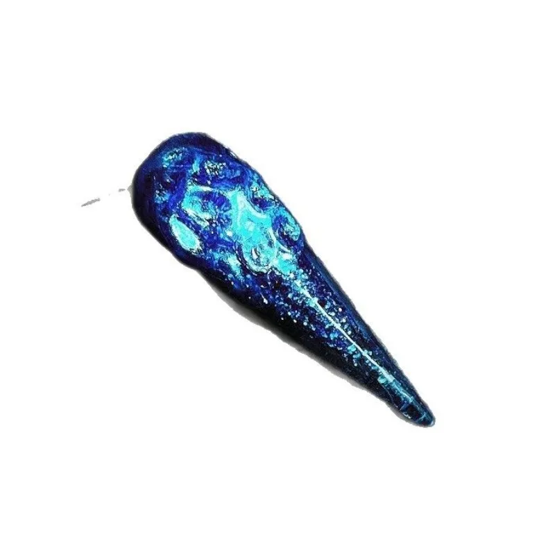 Three-dimensional shape, raw nail stream hemp manicure, ten fingers quicksand blue hand-worn armor
Three-dimensional shape, raw nail stream hemp manicure, ten fingers quicksand blue hand-worn armor
