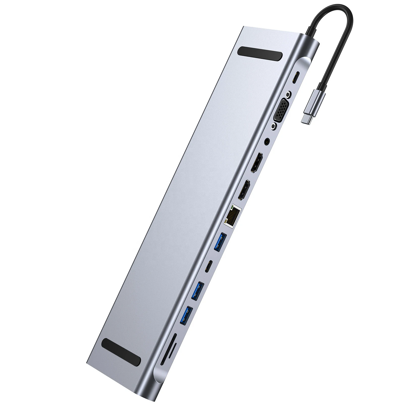 12 in 1 Type c Hub Expansion Dock Laptop Docking Station Type C to HDMI VGA USB 3.0 SD RJ45 PD 3.5mm Audio USB C Docking Station
12 in 1 Type c Hub Expansion Dock Laptop Docking Station Type C to HDMI VGA USB 3.0 SD RJ45 PD 3.5mm Audio USB C Docking Station