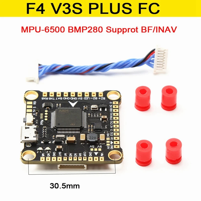Контроллер полета F4 V3S PLUS, встроенный барометр, OSD, поддержка BF/INAV для RC FPV Drone, мультикоптер с фиксированным крылом
Контроллер полета F4 V3S PLUS, встроенный барометр, OSD, поддержка BF/INAV для RC FPV Drone, мультикоптер с фиксированным крылом