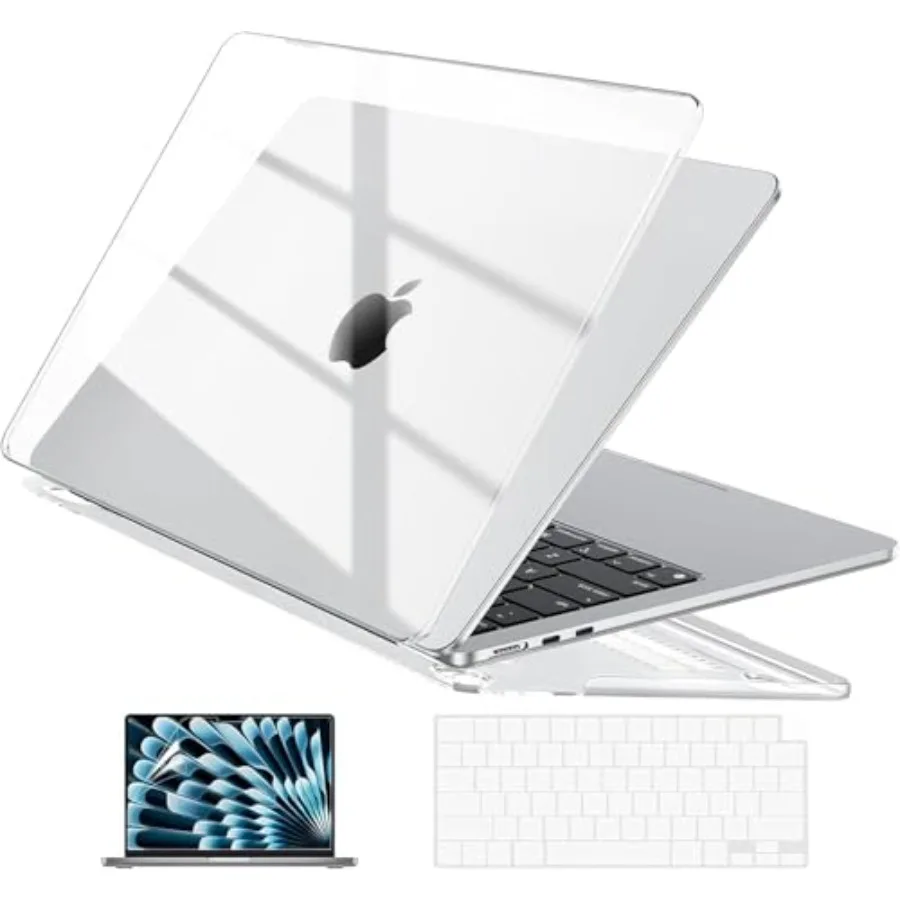 Case Compatible with MacBook Air 13 inch M5 2026-2022 Release M4 M3 M2 A3449 A3240 A3113 A2681, Hard ShellandKeyboard Skin Cove
Case Compatible with MacBook Air 13 inch M5 2026-2022 Release M4 M3 M2 A3449 A3240 A3113 A2681, Hard ShellandKeyboard Skin Cove