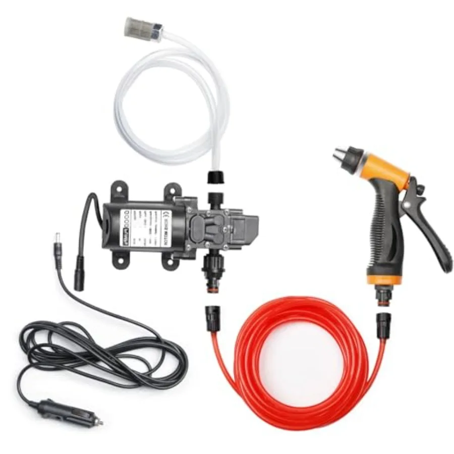 Portable Intelligent Electric Pressure Washer Pump 100W 160 PSI 12V Portable Pressure Powerful Washing Kit with 21.3 Feet PVC H
Portable Intelligent Electric Pressure Washer Pump 100W 160 PSI 12V Portable Pressure Powerful Washing Kit with 21.3 Feet PVC H