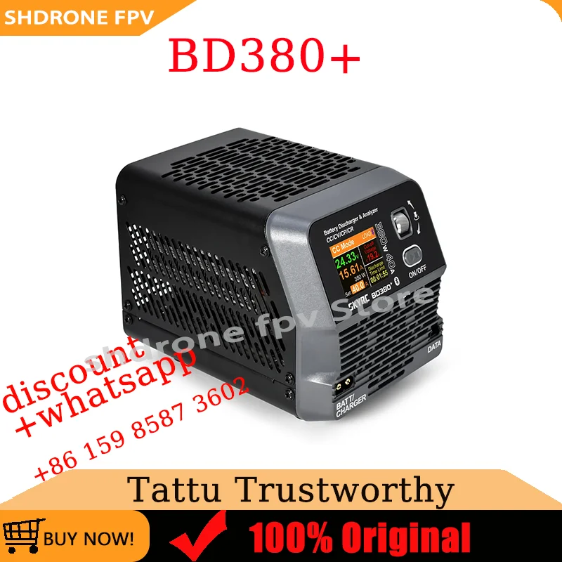 SKYRC BD380+ Battery Discharger MAX 40A 380W Checker Four Modes CC/CP/CR/CV Battery Burst Power Boosted Designed for RC Models
SKYRC BD380+ Battery Discharger MAX 40A 380W Checker Four Modes CC/CP/CR/CV Battery Burst Power Boosted Designed for RC Models