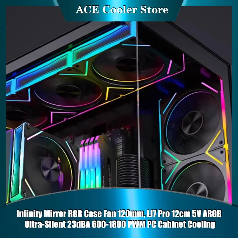 Зеркальный бесшумный RGB-вентилятор, 120 мм, 12 см, 5 В, бесшумный, 23dBA 600-1800 PWM для охлаждения шкафа, LJ7 Pro, один пакет
Зеркальный бесшумный RGB-вентилятор, 120 мм, 12 см, 5 В, бесшумный, 23dBA 600-1800 PWM для охлаждения шкафа, LJ7 Pro, один пакет