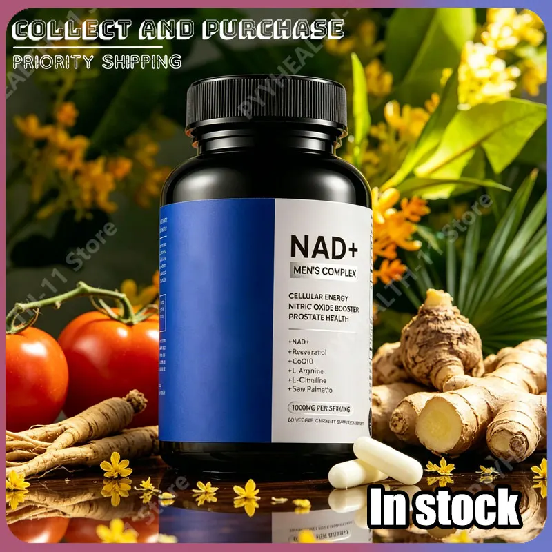 NAD+ Supplement Capsules for Men with Resveratrol CoQ10 and Lycopene for Anti-Aging & Cellular Energy Support 60 Capsules
NAD+ Supplement Capsules for Men with Resveratrol CoQ10 and Lycopene for Anti-Aging & Cellular Energy Support 60 Capsules