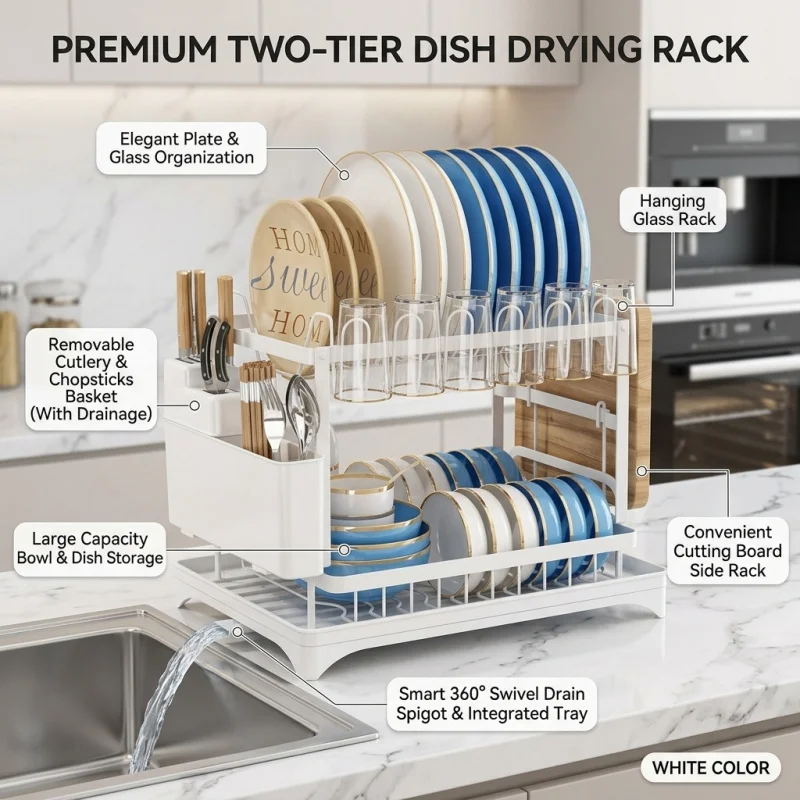 Premium Kitchen Dish Storage Rack Escurridor De Platos Drain Rack Shelf for Dishes Bowls & Chopsticks Household Multifunctional
Premium Kitchen Dish Storage Rack Escurridor De Platos Drain Rack Shelf for Dishes Bowls & Chopsticks Household Multifunctional