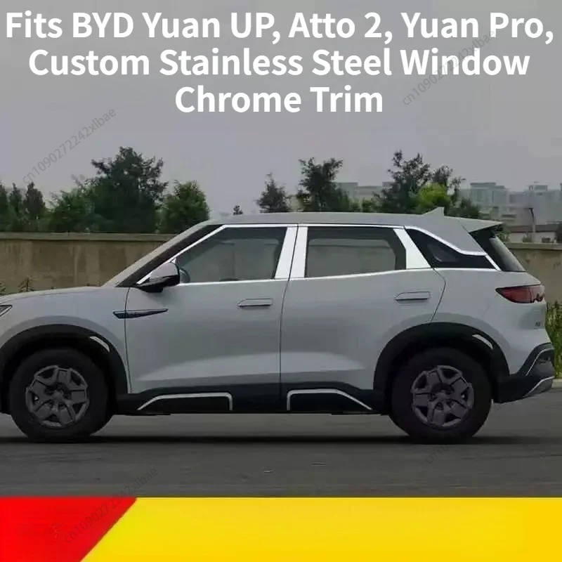 Fits BYD Yuan UP, Atto 2, Yuan Pro 2024-2026, Stainless Steel Window & Door Frame Chrome Trim, Exterior Modification durable
Fits BYD Yuan UP, Atto 2, Yuan Pro 2024-2026, Stainless Steel Window & Door Frame Chrome Trim, Exterior Modification durable