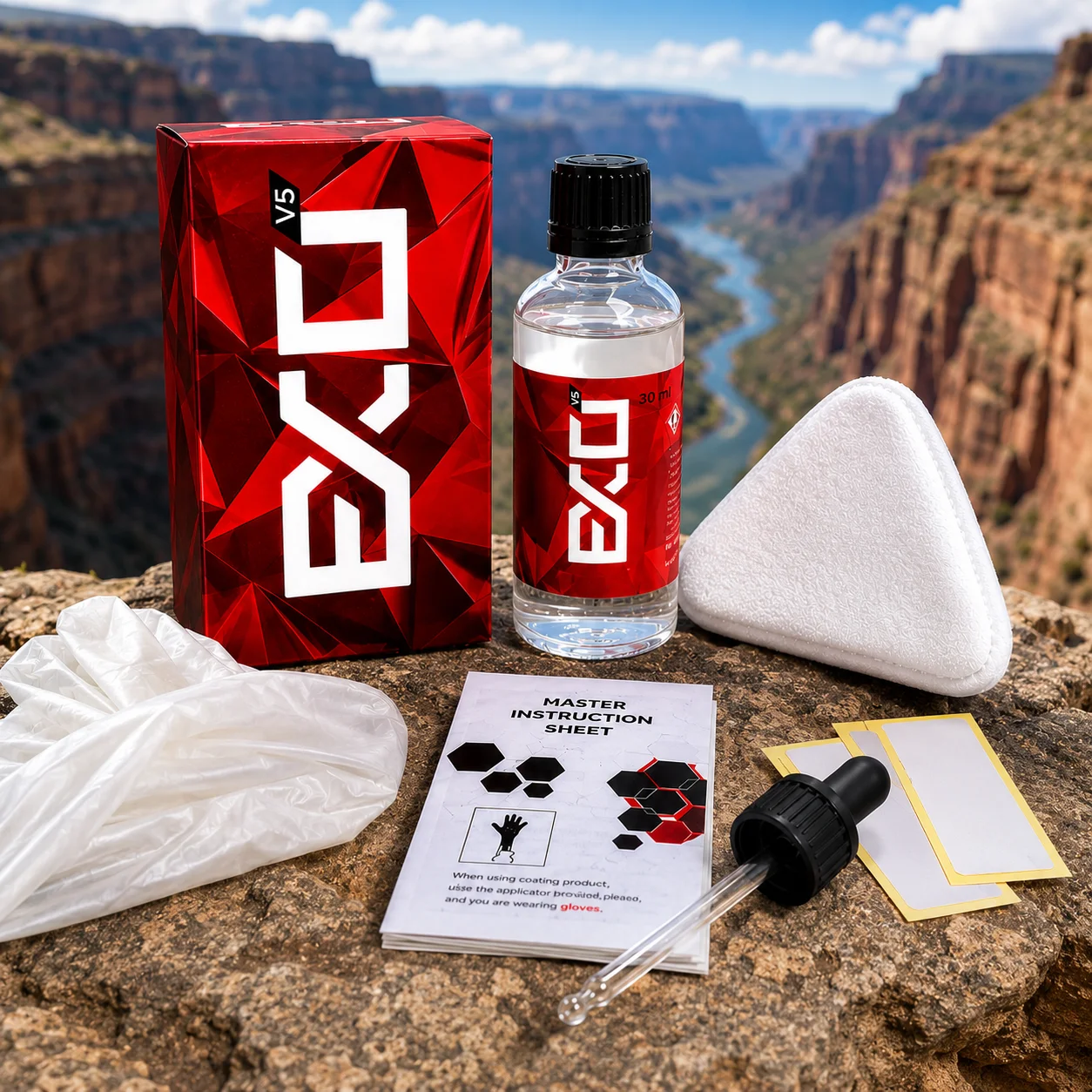 EXO Ultra Durable Hydrophobic Coating v5 - Protect Your Paint, Add Gloss, Repel Contaminants, Get Rid of Water-Spots
EXO Ultra Durable Hydrophobic Coating v5 - Protect Your Paint, Add Gloss, Repel Contaminants, Get Rid of Water-Spots
