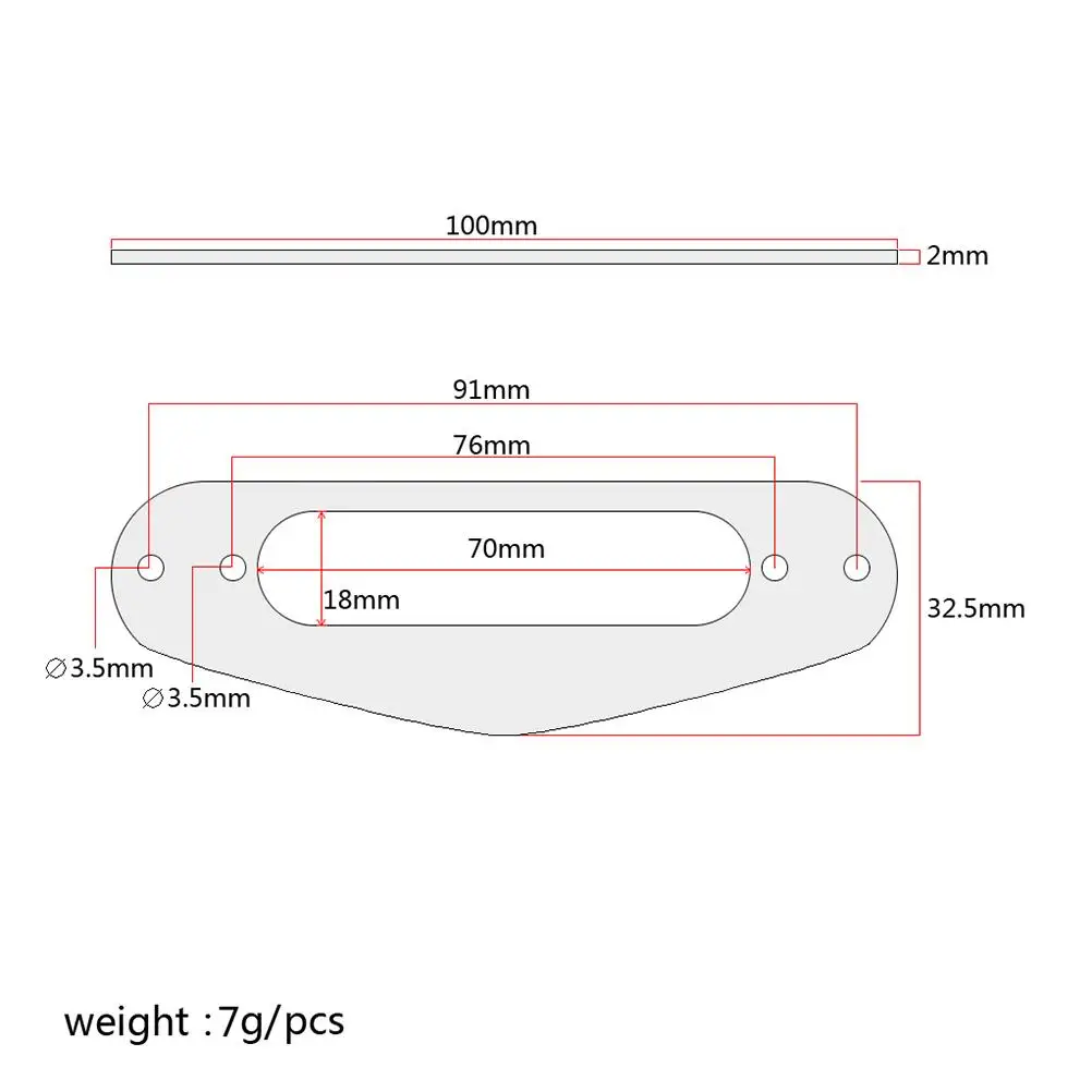 Guitar Pickup Frame Mounting Ring Single Coil Flat Humbucker Pickup Ring for Electric Guitars GB407A (Black)
Guitar Pickup Frame Mounting Ring Single Coil Flat Humbucker Pickup Ring for Electric Guitars GB407A (Black)