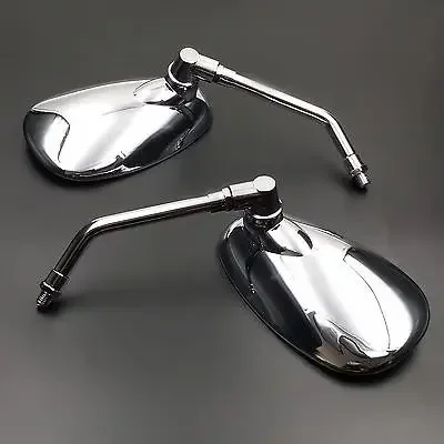 Chrome Long Oval Side Mirror For Honda Kawasaki Suzuki Yamaha Motorcycle Cruiser M10 Chopper Custom Bike
Chrome Long Oval Side Mirror For Honda Kawasaki Suzuki Yamaha Motorcycle Cruiser M10 Chopper Custom Bike