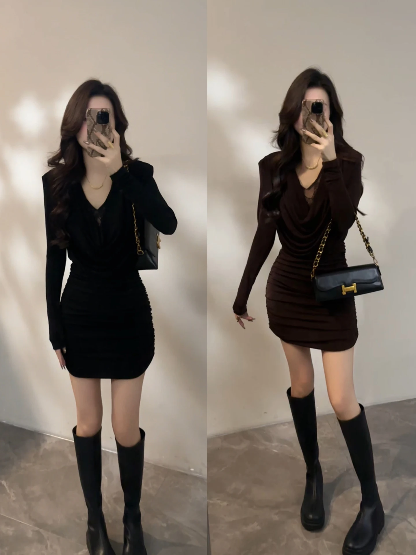 Daitingting Lace Splice Long Sve Midi Dr Slimming Pleated Autumn Winter Faion Sexy Girl Dr Polyester Fiber DT805
Daitingting Lace Splice Long Sve Midi Dr Slimming Pleated Autumn Winter Faion Sexy Girl Dr Polyester Fiber DT805