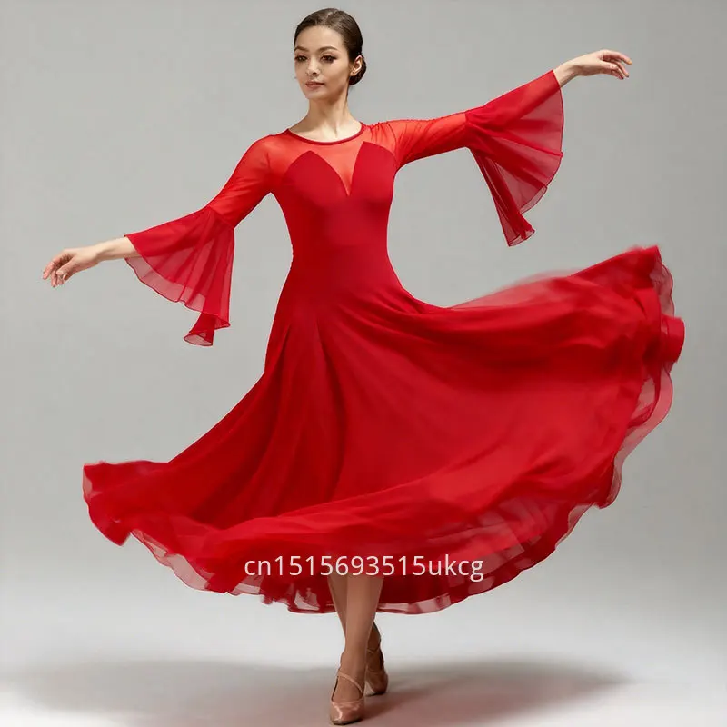 Women National Standard Dance Dress Modern Dance High End Dance Competition Dress Waltz Dance Practice Dress Ballroom Dancewear
Women National Standard Dance Dress Modern Dance High End Dance Competition Dress Waltz Dance Practice Dress Ballroom Dancewear
