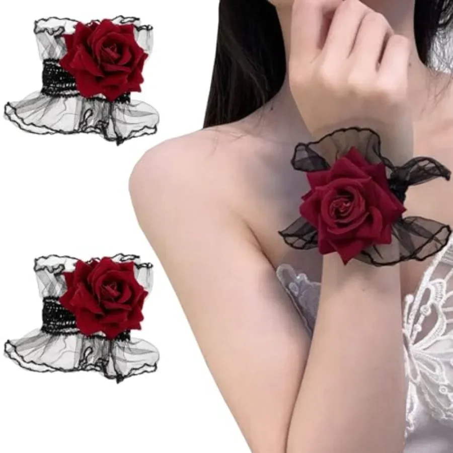 1 Pair Rose Lace Gloves Women Hand Sleeves, Black Tulle Gloves Lace Elastic Bracelet Wrist Cuffs For Wedding, Brides, Bridal, B
1 Pair Rose Lace Gloves Women Hand Sleeves, Black Tulle Gloves Lace Elastic Bracelet Wrist Cuffs For Wedding, Brides, Bridal, B