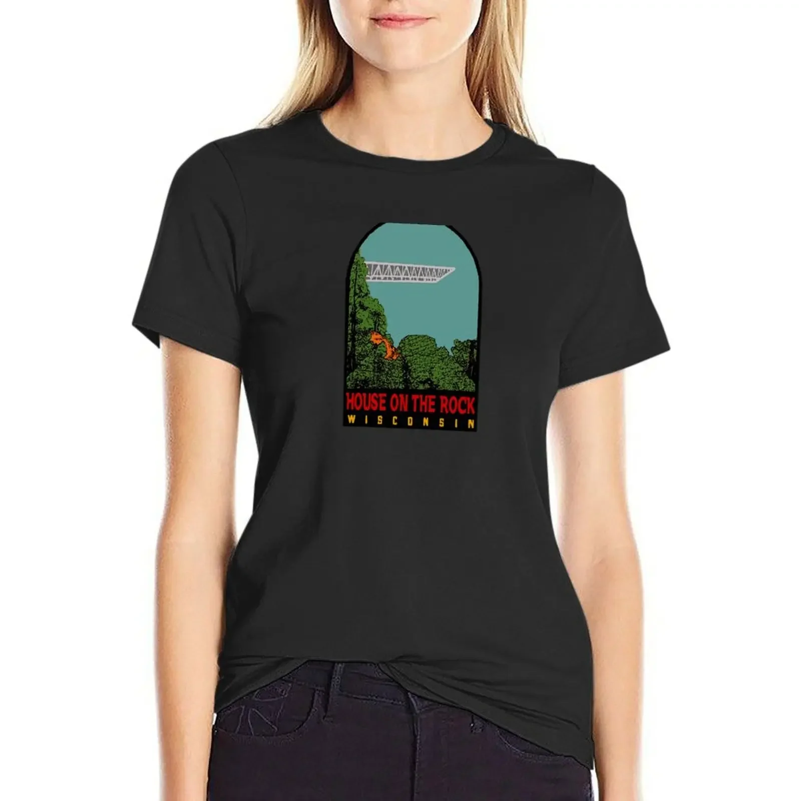 House on the Rock Vintage Style T-Shirt funnys Female clothing hippie clothes summer blouses woman 2025
House on the Rock Vintage Style T-Shirt funnys Female clothing hippie clothes summer blouses woman 2025