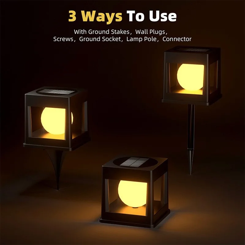Solar Outdoor Warm Light Column Head Lamps Courtyard Wall Lamps Villa Garden Ground Insert Illuminated Landscape Atmosphere Lamp
Solar Outdoor Warm Light Column Head Lamps Courtyard Wall Lamps Villa Garden Ground Insert Illuminated Landscape Atmosphere Lamp