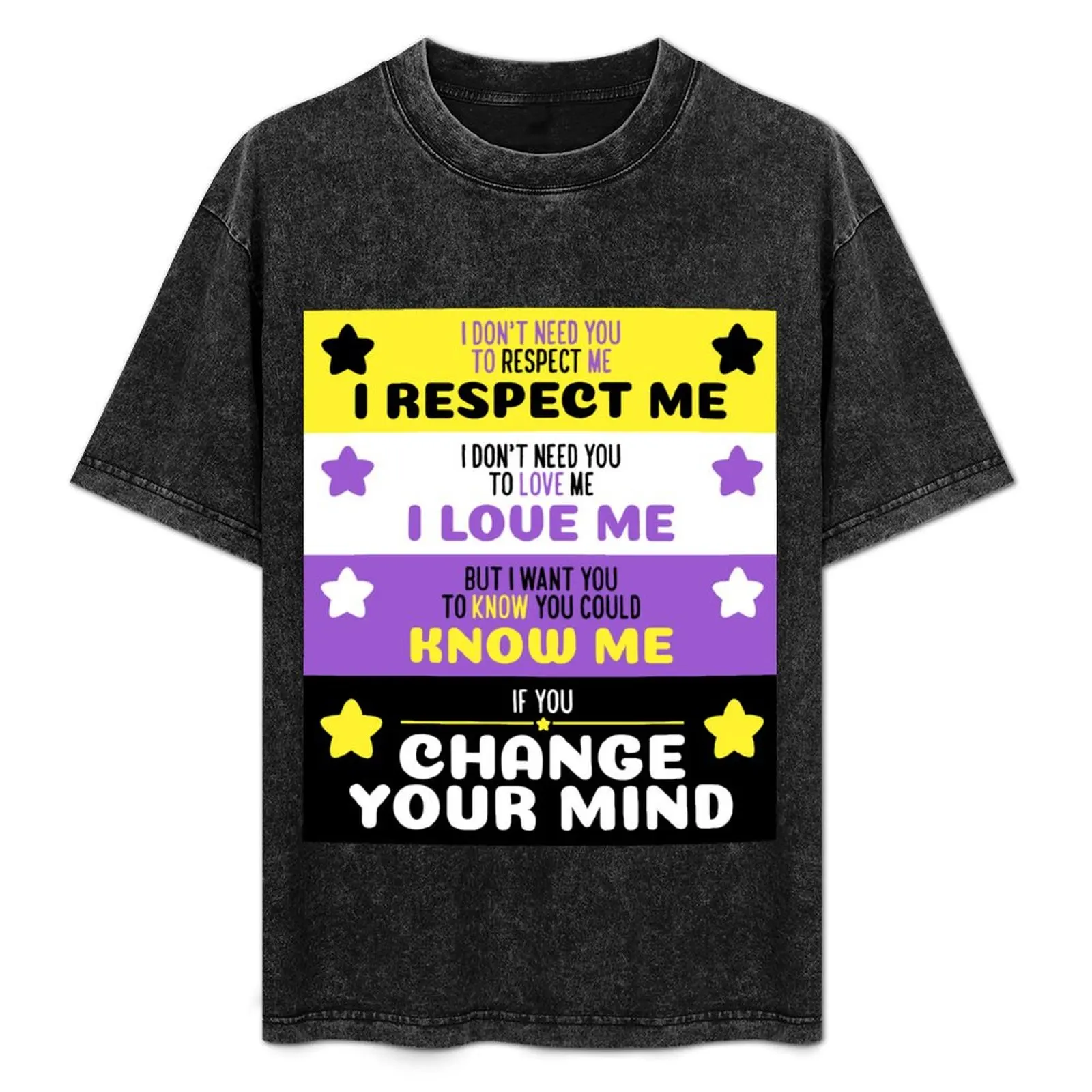 Change Your Mind - Non-Binary Pride Variant T-Shirt Plus Size Outdoor Casual Top
Change Your Mind - Non-Binary Pride Variant T-Shirt Plus Size Outdoor Casual Top