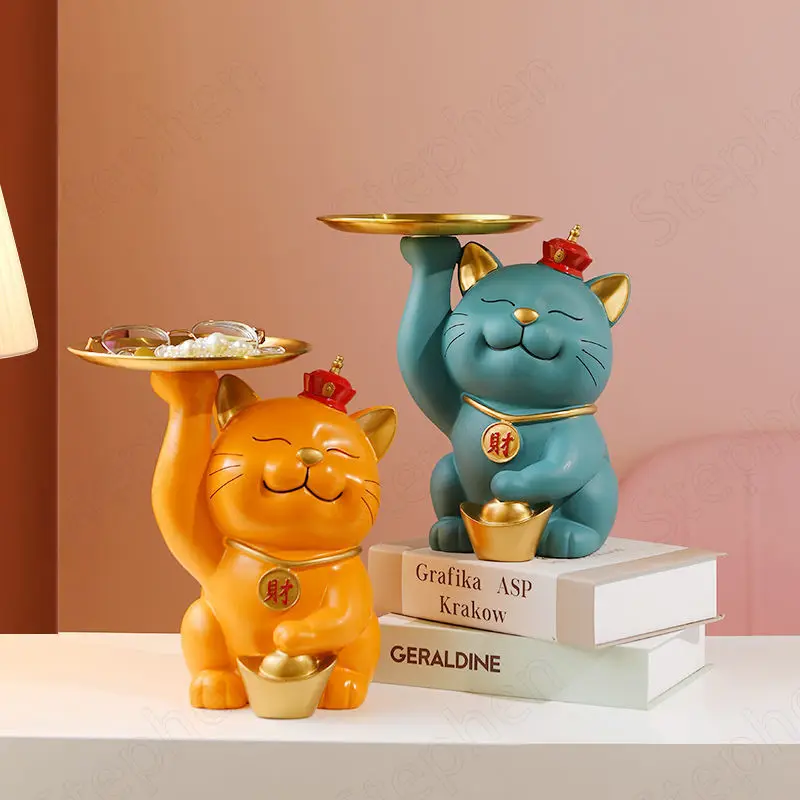 Creativity Lucky Cat Decorations for Home Nordic Modern Animal Decorative Storage Ornament Coffee Table Desktop Organizer Statue
Creativity Lucky Cat Decorations for Home Nordic Modern Animal Decorative Storage Ornament Coffee Table Desktop Organizer Statue