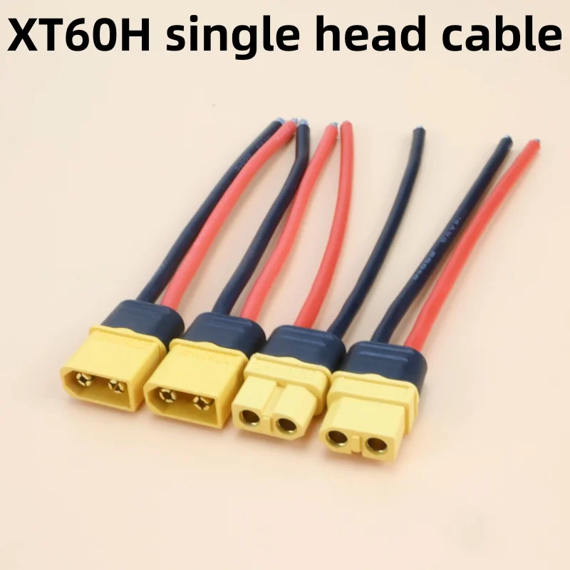 XT60H Male Female Connector Plug With 14 AWG 10CM Silicon Wire for RC Lipo Battery FPV Drone 1/5/10 Pcs
XT60H Male Female Connector Plug With 14 AWG 10CM Silicon Wire for RC Lipo Battery FPV Drone 1/5/10 Pcs