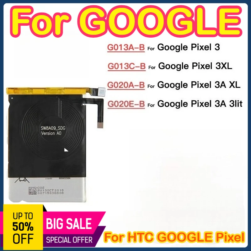 Оригинальный запасной аккумулятор G013A-B G013C-B G020A-B G020E-B для HTC Google Pixel 3 3XL 3A XL 3A 3LITE
Оригинальный запасной аккумулятор G013A-B G013C-B G020A-B G020E-B для HTC Google Pixel 3 3XL 3A XL 3A 3LITE