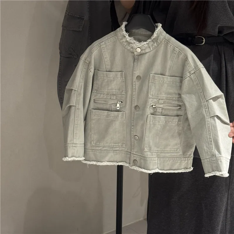 Children's Korean Style Autumn and Spring Coat New Style Loose Boys and Girls Fashionand Handsome Kids Jacket
Children's Korean Style Autumn and Spring Coat New Style Loose Boys and Girls Fashionand Handsome Kids Jacket